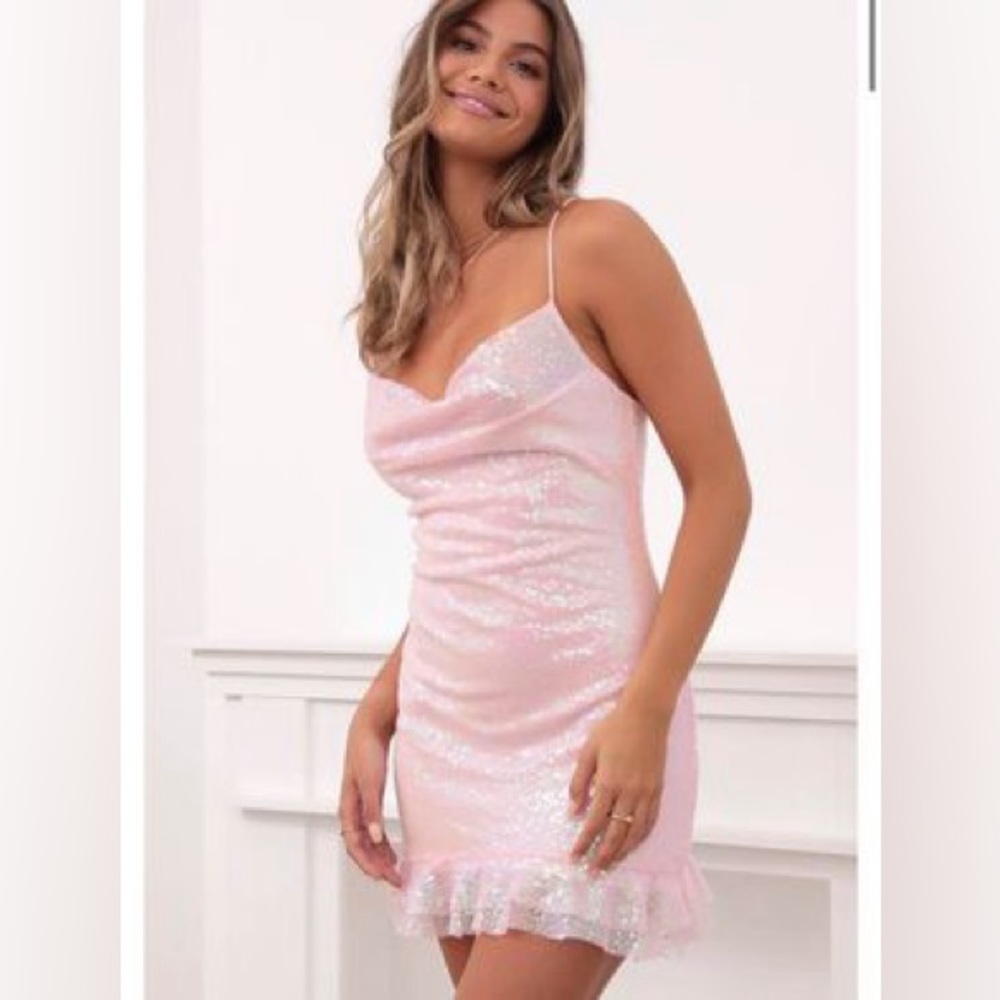 Light pink party dress